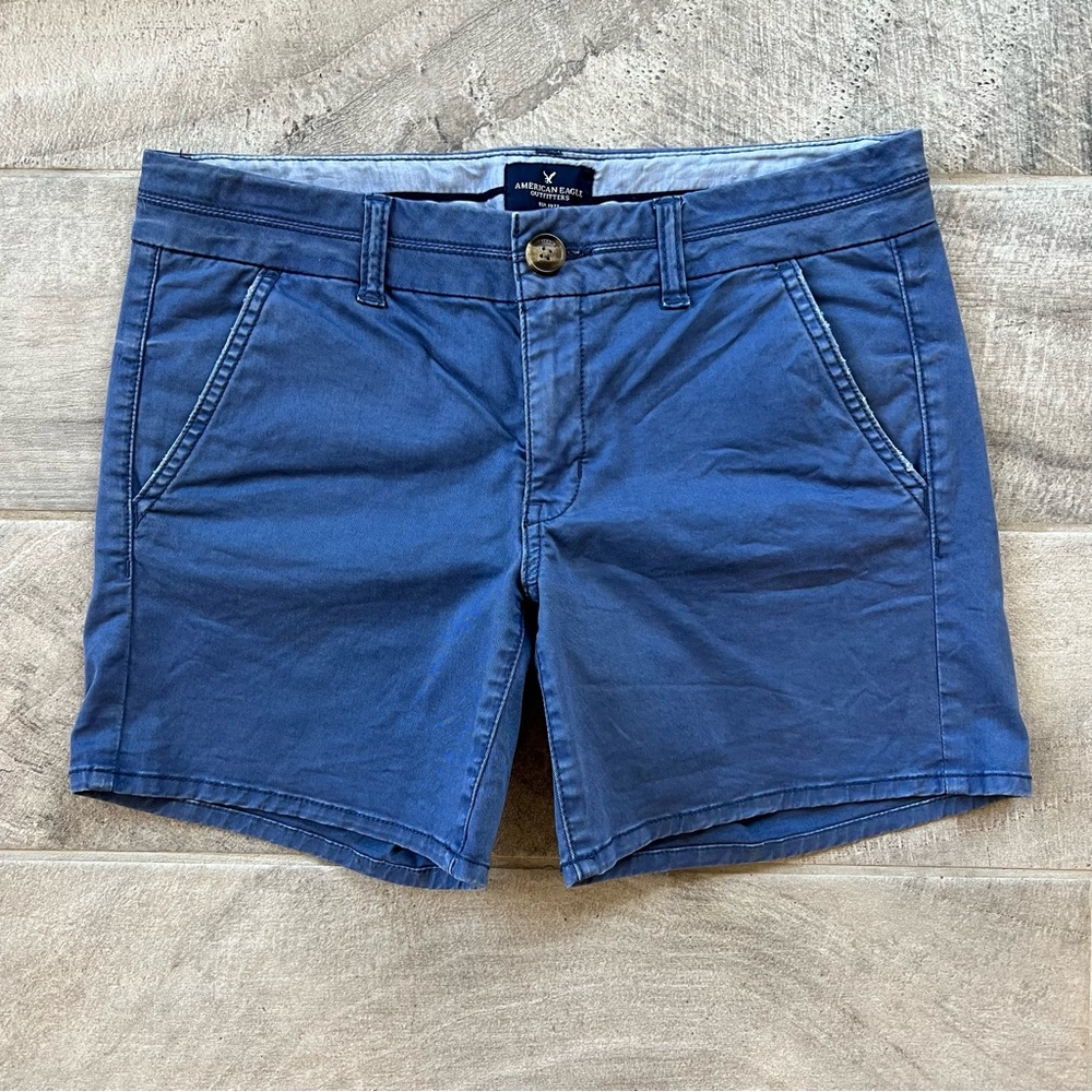FREE 💙 American Eagle Midi Shorts in Blue